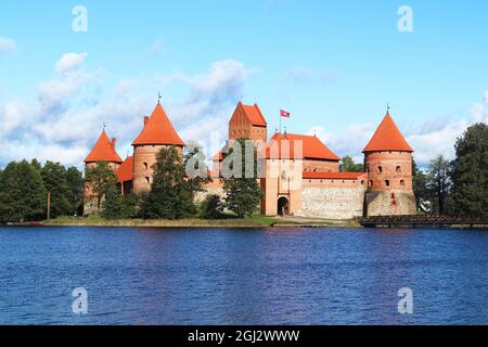 Le château d'eau Trakai en Lituanie, États baltes, europe Banque D'Images