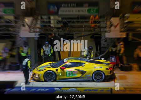 LE MANS 24 heures 2021 - équipe de course Corvette Banque D'Images