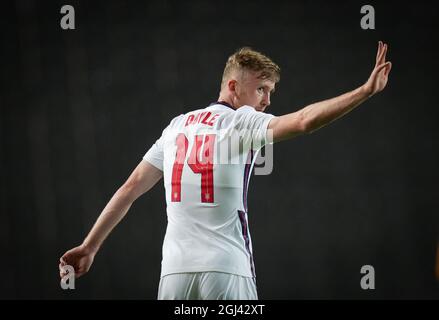 Milton Keynes, Royaume-Uni. 07septembre 2021. Tommy Doyle (Manchester City) d'Angleterre U21 lors du match international de qualification Euro 2023 entre l'Angleterre U21 et le Kosovo U21 au stade:mk, Milton Keynes, Angleterre, le 7 septembre 2021. Photo d'Andy Rowland. Crédit : Prime Media Images/Alamy Live News Banque D'Images