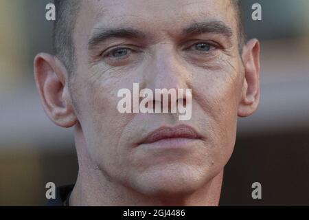 Venise, Italie. 8 septembre 2021. Jonathan Rhys Meyers participe à la première de Freaks Out dans le cadre du 78e Festival International du film de Venise, à Venise, Italie, le 08 septembre 2021. Photo d'Aurore Marechal/ABACAPRESS.COM crédit: Abaca Press/Alay Live News Banque D'Images