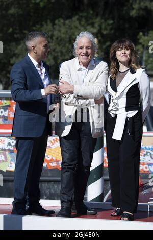 Abel Ferrara arrivant à l'Hôtel Excelsior dans le cadre du 78e Festival International du film de Venise à Venise, Italie, le 08 septembre 2021. Photo d'Aurore Marechal/ABACAPRESS.COM Banque D'Images
