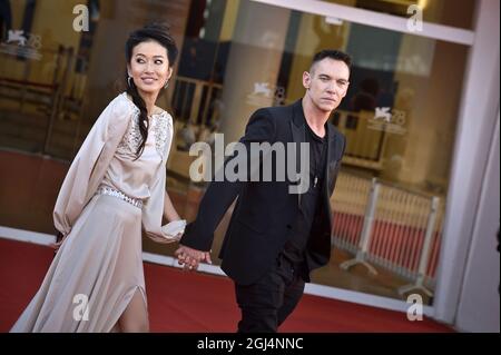 Venise, Italie. 08 septembre 2021. Mara Lane et Jonathan Rhys Meyers participent au 78e Festival international du film de Venise le mercredi 8 septembre 2021 à Venise, en Italie. Photo de Rocco Spaziani/UPI crédit: UPI/Alay Live News Banque D'Images