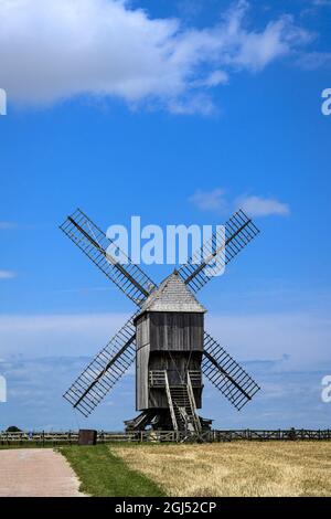 France. Marne (51). Valmy. Le moulin de Valmy, sur le site de la bataille (1792) Banque D'Images