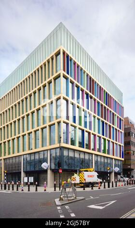 Londres, Angleterre, Royaume-Uni - Kaléidoscope TIKTOK HQ bâtiment par PLP Architecture Banque D'Images