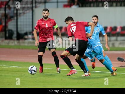 Elbasan, Albanie. 08 septembre 2021. Mihaj (Albanie) lors des qualifications de la coupe du monde de la Fifa, Qatar 2022, match de football entre les équipes nationales de l'Albanie et de Saint-Marin le 08 septembre 2021 à Elbasan Arena - Albanie - photo Nderim Kaceli crédit: Agence de photo indépendante/Alamy Live News Banque D'Images