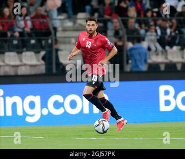 Elbasan, Albanie. 08 septembre 2021. Mihaj (Albanie) lors des qualifications de la coupe du monde de la Fifa, Qatar 2022, match de football entre les équipes nationales de l'Albanie et de Saint-Marin le 08 septembre 2021 à Elbasan Arena - Albanie - photo Nderim Kaceli crédit: Agence de photo indépendante/Alamy Live News Banque D'Images