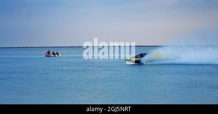 Une belle plage Al Dhakira - Al Khor - QATAR Banque D'Images