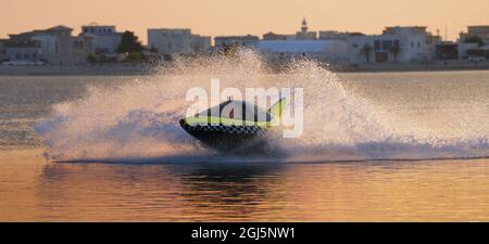 Une belle plage Al Dhakira - Al Khor - QATAR Banque D'Images