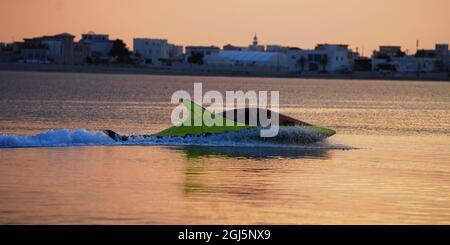 Une belle plage Al Dhakira - Al Khor - QATAR Banque D'Images