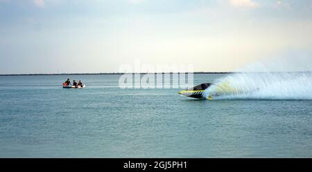 Une belle plage Al Dhakira - Al Khor - QATAR Banque D'Images