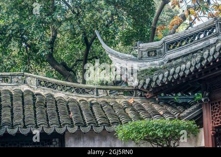Chine, Shanghai. Jardin Yu. Banque D'Images