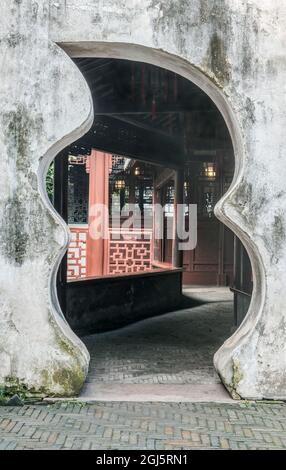 Chine, Shanghai. Jardin Yu. Banque D'Images
