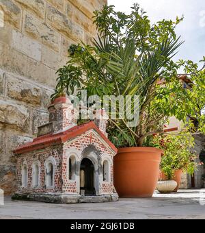 Territoire palestinien, Naplouse. Église de Sainte-Photina (puits de Jacob). Banque D'Images