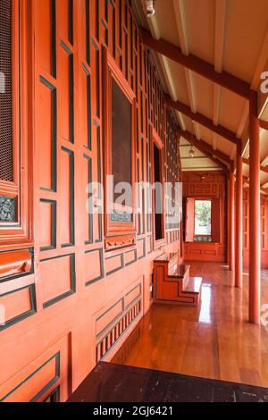 Thaïlande, Bangkok. Musée national de Bangkok, la Maison Rouge. Banque D'Images