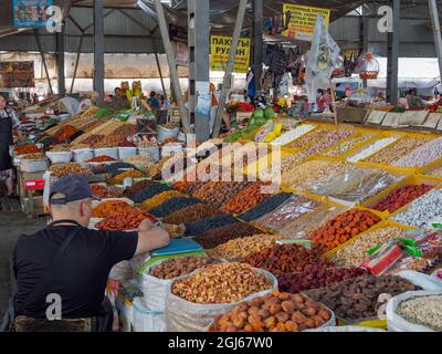 Osch-Bazar. La capitale Bishkek, Kirghizistan Banque D'Images