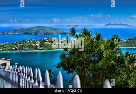 Océan Atlantique, St. Thomas, Îles Vierges américaines. Banque D'Images