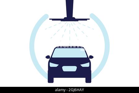 Icône Carwash. Illustration de l'élément logo. Symbole de lavage à la voiture Illustration de Vecteur