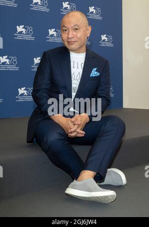 Venise, Italie. 09e septembre 2021. Masaaki Yuasa participe à la photocall de 'Ino-Hu' lors du 78e Festival du film de Venise au Palazzo del Casino sur le Lido à Venise, en Italie, le 09 septembre 2021. Credit: dpa/Alay Live News Banque D'Images