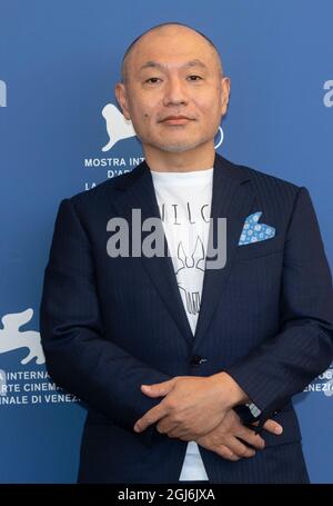 Venise, Italie. 09e septembre 2021. Masaaki Yuasa participe à la photocall de 'Ino-Hu' lors du 78e Festival du film de Venise au Palazzo del Casino sur le Lido à Venise, en Italie, le 09 septembre 2021. Credit: dpa/Alay Live News Banque D'Images