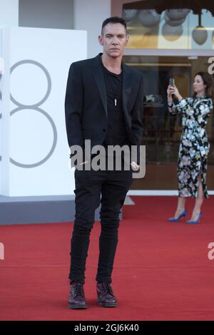 Venise, Italie. 08 septembre 2021. Jonathan Rhys Meyers participe à la première de Freaks Out dans le cadre du 78e Festival International du film de Venise, à Venise, Italie, le 08 septembre 2021. Photo de Paolo Cotello/imageSPACE/Sipa USA crédit: SIPA USA/Alay Live News Banque D'Images