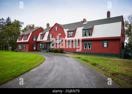 Canada, Nouveau-Brunswick, Île Campobello, Parc international Roosevelt de Campobello, Roosevelt Cottage, ancienne résidence d'été du président américain Franklin D. R Banque D'Images