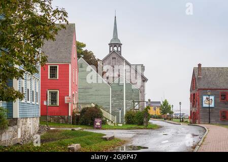 Canada, Nouvelle-Écosse, Shelburne. Front de mer historique. Banque D'Images