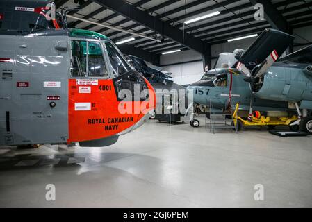 Le Canada, la Nouvelle-Écosse, Shearwater, Shearwater Aviation Museum, Musée de l'aviation militaire maritime du Canada à la BFC Shearwater, sauvetage Sikorsky helicopt Banque D'Images