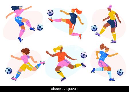 Dessin animé joueur de football illustration vectorielle. Illustration de Vecteur