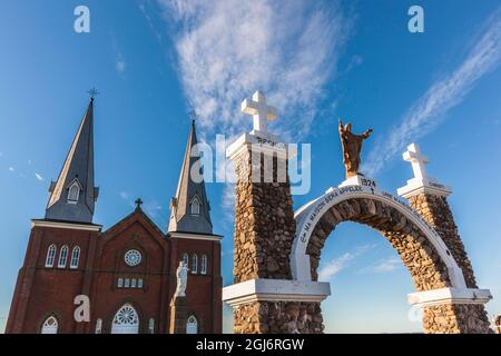 Canada, Île-du-Prince-Édouard, Mont Carmel. Eglise notre-Dame du Mont-Carmel. Banque D'Images