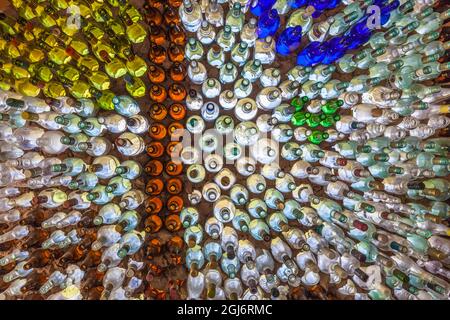 Le Canada, l'Île du Prince Édouard, Point Prim, bottle house, de l'intérieur Banque D'Images