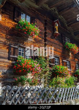 La colonie alpine historique de Gerstruben dans l'Allgau près d'Oberstdorf. Allemagne, Bavière. (Usage éditorial uniquement) Banque D'Images