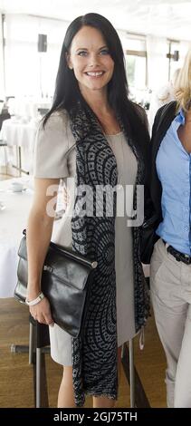 Sofia Hellqvist, la petite amie du prince Carl Philip, lors d'un dîner de charité de l'UNICEF au restaurant Opera Kallaren à Stockholm, Suède, le 6 septembre 2011. Banque D'Images