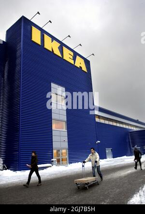 Un magasin IKEA à Kungens Kurva au sud de Stockholm. Banque D'Images