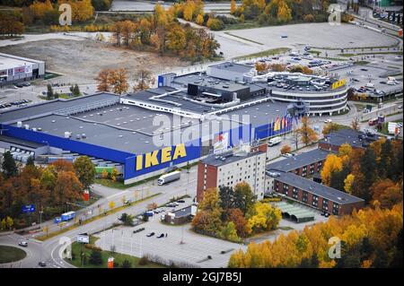 Un magasin IKEA à Kungens Kurva au sud de Stockholm. Banque D'Images