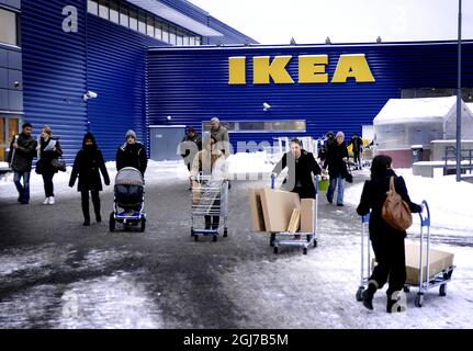 Un magasin IKEA à Kungens Kurva au sud de Stockholm. Banque D'Images