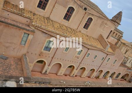 Quelques photos de la belle ville de Noto, dans le sud de la Sicile, prises lors d'un voyage en Sicile à l'été 2021. Banque D'Images