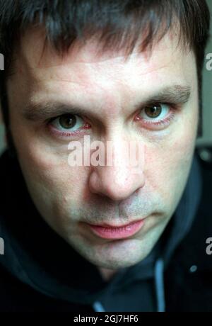 Stockholm, DOSSIER 1998-08-27, Bruce Dickinson, ancien chanteur du groupe de métaux lourds Iron Maiden. Foto: Fredrik Sandberg/ SCANPIX code 71420. Banque D'Images