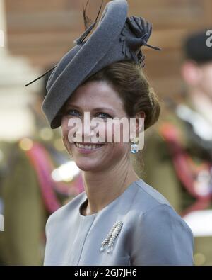 LUXEMBOURG 20121020 la princesse Martha Louise de Norvège au mariage du prince héritier Guillaume de Luxembourg et de la comtesse belge Stephanie de Lannoy, le 20 octobre 2012, à Luxembourg. Foto Jonas Ekström / SCANPIX Kod 10030 Banque D'Images