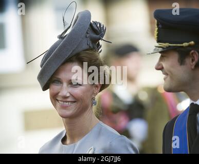 LUXEMBOURG 20121020 la princesse Martha Louise de Norvège et le prince Carl Philip de Suède lors du mariage du prince héritier Guillaume de Luxembourg et de la comtesse belge Stephanie de Lannoy, le 20 octobre 2012, à Luxembourg. Foto Jonas Ekström / SCANPIX Kod 10030 Banque D'Images