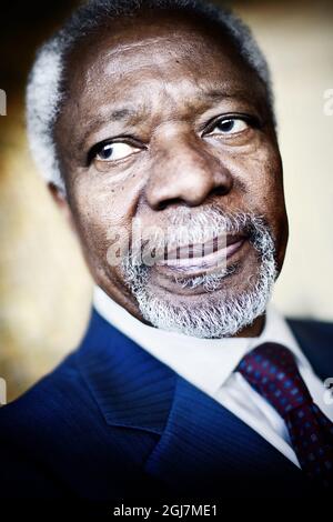 STOCKHOLM 20121106 Kofi Annan, ancien Secrétaire général de l'ONU Foto Karl Henrik Edlund / DN / SCANPIX / Kod 3000 Banque D'Images