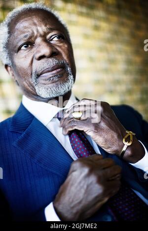 STOCKHOLM 20121106 Kofi Annan, ancien Secrétaire général de l'ONU Foto Karl Henrik Edlund / DN / SCANPIX / Kod 3000 Banque D'Images