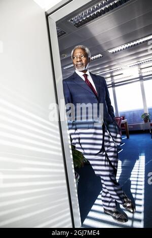 STOCKHOLM 20121106 Kofi Annan, ancien Secrétaire général de l'ONU Foto Karl Henrik Edlund / DN / SCANPIX / Kod 3000 Banque D'Images