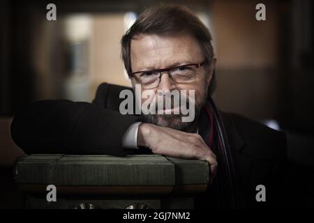 Scanpix via Press Association Images STOCKHOLM 20121210 Bjorn Ulvaeus, musicien, auteur-compositeur, compositeur, producteur et ancien membre du groupe pop suédois ABBA. Foto Rebecka Uhlin / DN / SCANPIX / Kod 3000 Banque D'Images