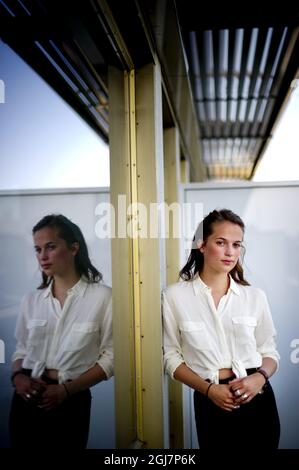 STOCKHOLM **DOSSIER **20110613 actrice suédoise Alicia Vikander ( Une affaire royale, Anna Karenina). Foto: Pontus Lundahl / SCANPIX / Kod 10050 Banque D'Images