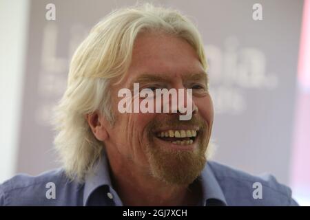 2013-06-02, Kaunas, Lietuva. Sir Richard Charles Nicholas Branson, fondateur et président du groupe Virgin lors de sa visite à la centrale hydroélectrique Kruonis Pumped Storage. Sir Richard Branson a été conférencier principal pour l'événement de leadership 2013 Forum One. Forum One est le forum international sur le leadership personnel, professionnel et d'affaires. Banque D'Images