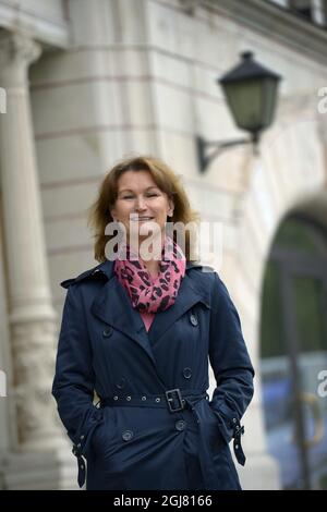 STOCKHOLM 20130521 Viveca Sten, auteur suédois du crime. Foto: Janerik Henriksson / SCANPIX / Kod 10010 Banque D'Images