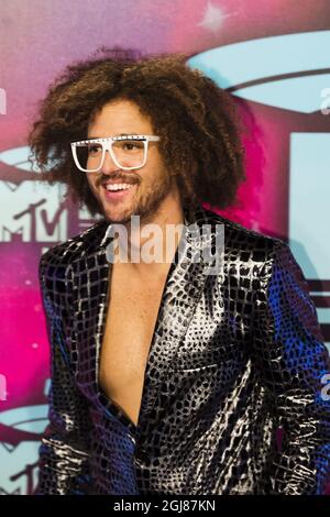 AMSTERDAM 20131110 Redfoo arrivez pour les MTV Europe Music Awards 2013 qui se tiennent au Ziggo Dome à Amsterdam, pays-Bas, le dimanche 10 novembre 2013. Foto: Vilhelm Stokstad / TT / Kod 11370 Banque D'Images