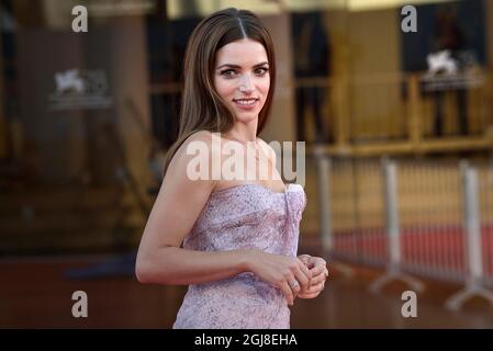 VENISE, ITALIE - SEPTEMBRE 08 Aurora Ruffino assiste au tapis rouge du film 'Freaks Out' lors du 78e Festival International du film de Venise le 08 septembre 2021 à Venise, Italie. Banque D'Images