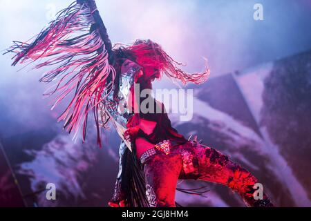 SOLVESBORG 2014-06-05 US Rob Zombie se produit pendant la deuxième journée du festival suédois de musique rock Sweden Rock à Solvesborg, dans le sud de la Suède, le 05 juin 2014. Photo: Fredrik Sandberg / TT / code 10080 Banque D'Images