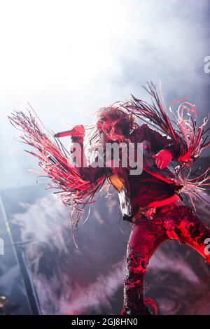 SOLVESBORG 2014-06-05 US Rob Zombie se produit pendant la deuxième journée du festival suédois de musique rock Sweden Rock à Solvesborg, dans le sud de la Suède, le 05 juin 2014. Photo: Fredrik Sandberg / TT / code 10080 Banque D'Images